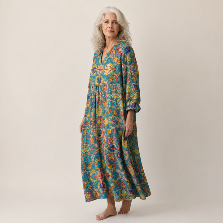 Frida | Schmeichelndes bedrucktes Sommerkleid