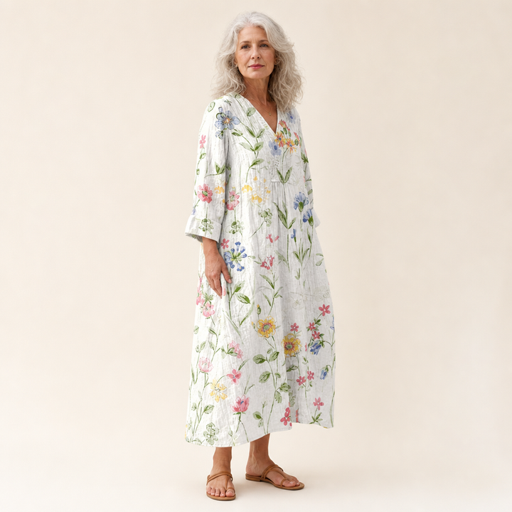 Agnes | Schmeichelndes bedrucktes Sommerkleid