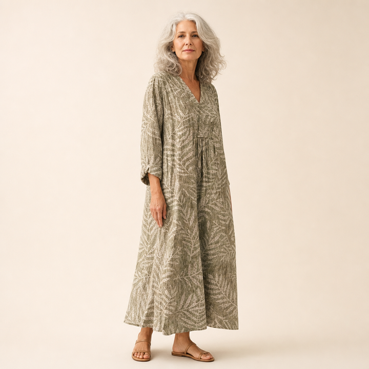 Nelly | Schmeichelndes bedrucktes Sommerkleid