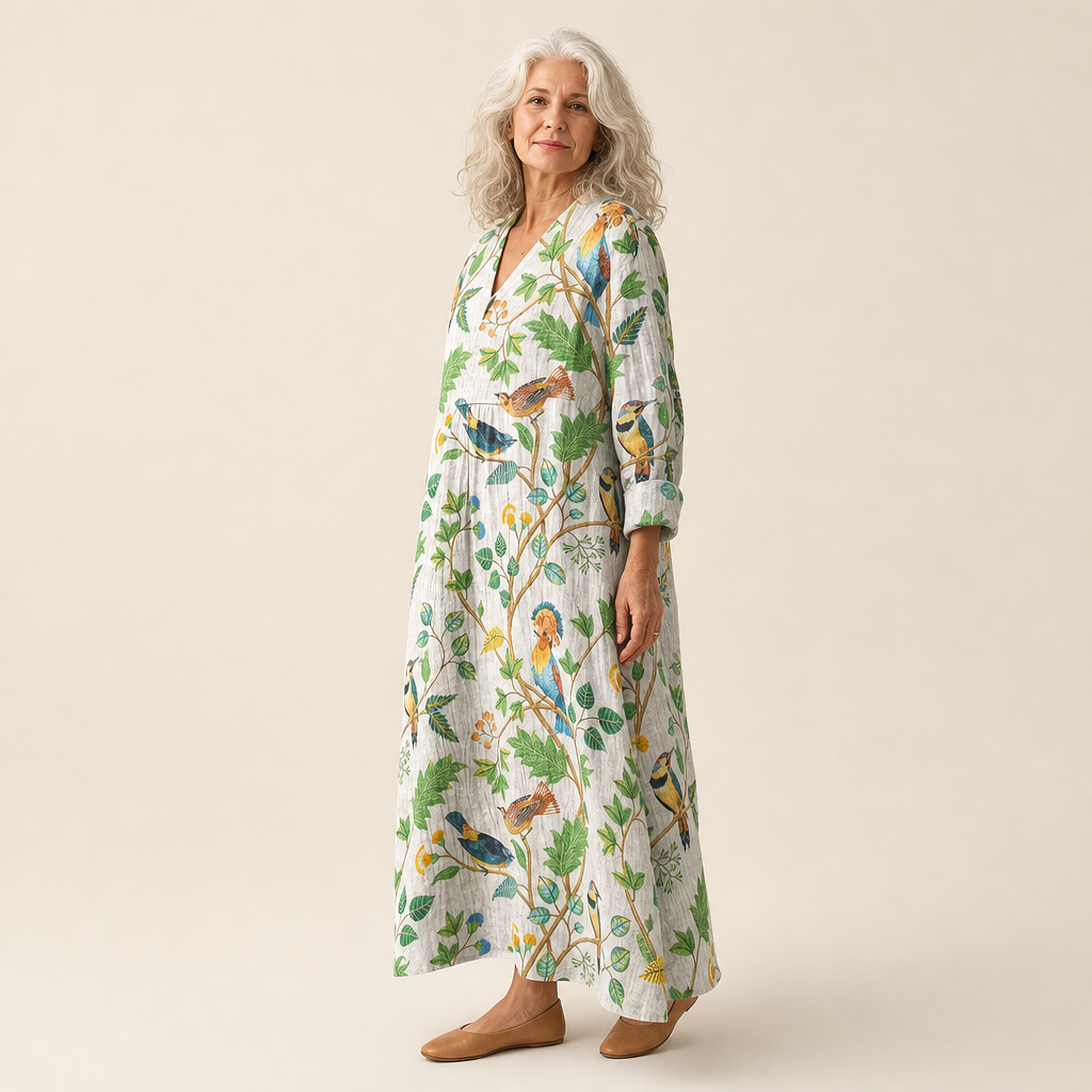 Trudi | Schmeichelndes bedrucktes Sommerkleid