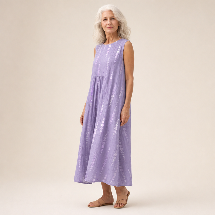 Regina | Bequemes ärmelloses Sommerkleid