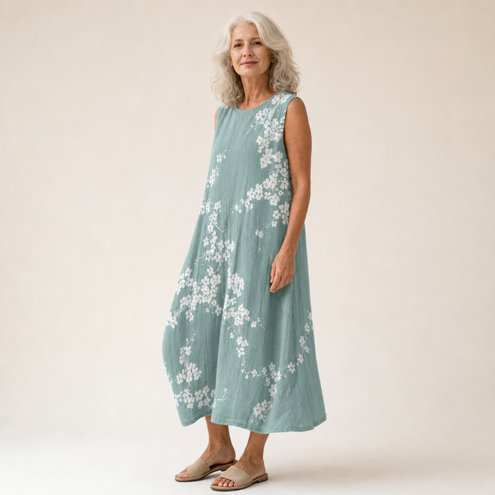 Monika | Bequemes ärmelloses Sommerkleid