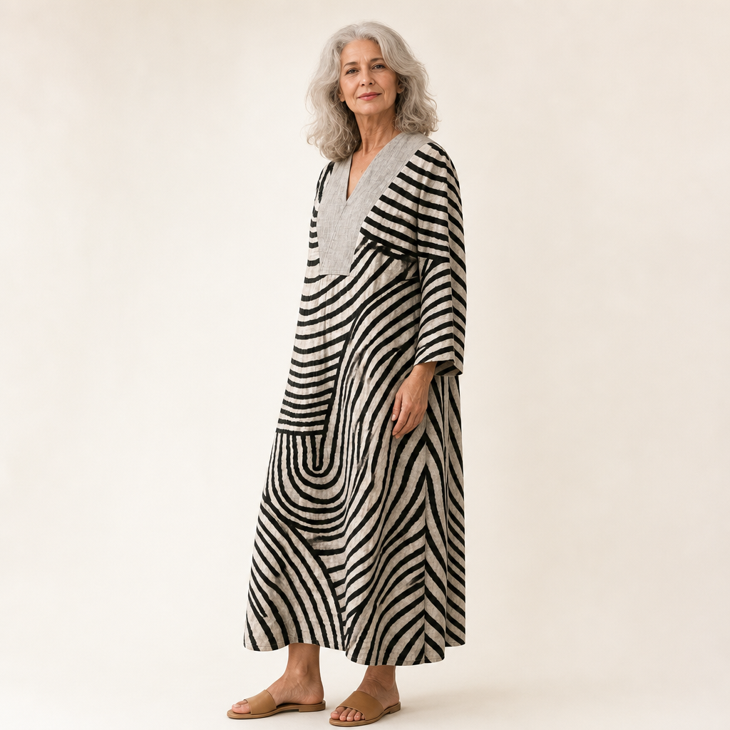 Michaela | Schmeichelndes bedrucktes Sommerkleid