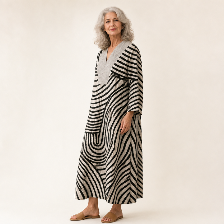 Noemi | Schmeichelndes bedrucktes Sommerkleid