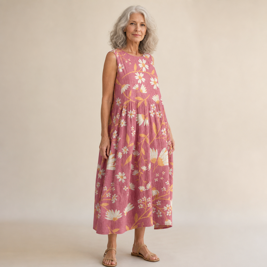Damaris | Bequemes ärmelloses Sommerkleid