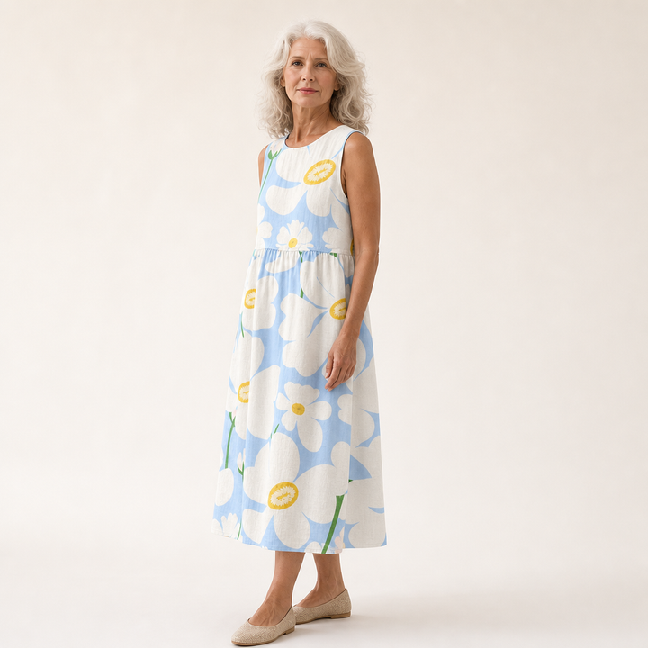 Susanne | Bequemes ärmelloses Sommerkleid