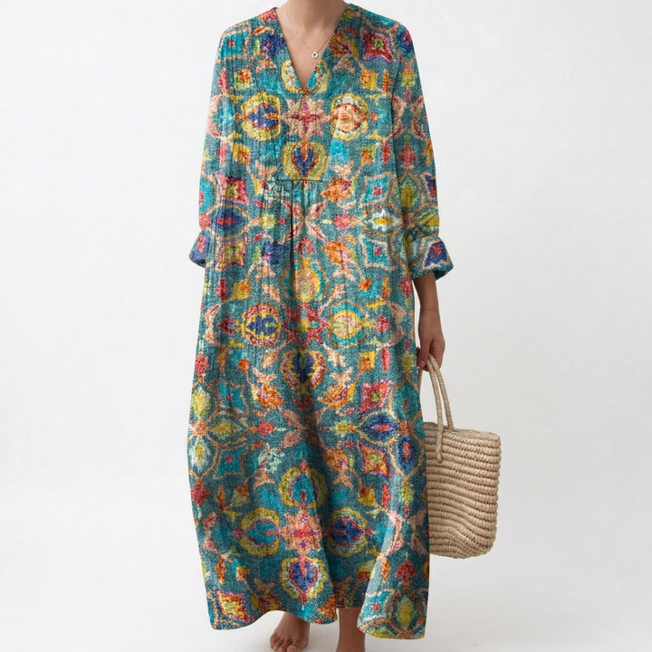 Frida | Schmeichelndes bedrucktes Sommerkleid