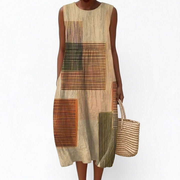 Therese | Bequemes ärmelloses Sommerkleid