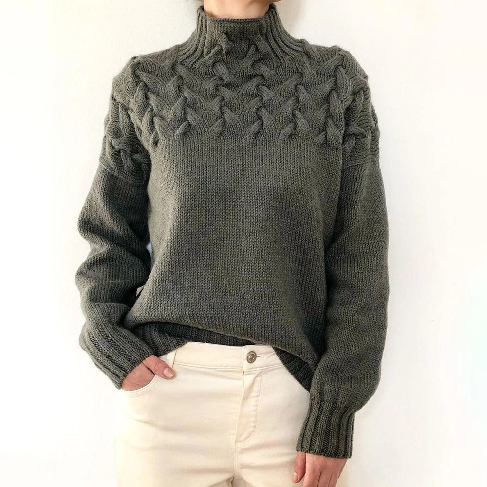 Leila | Warmer gestrickter Rollkragenpullover