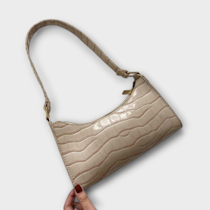 Walburga | Ledertasche mit glänzendem Finish