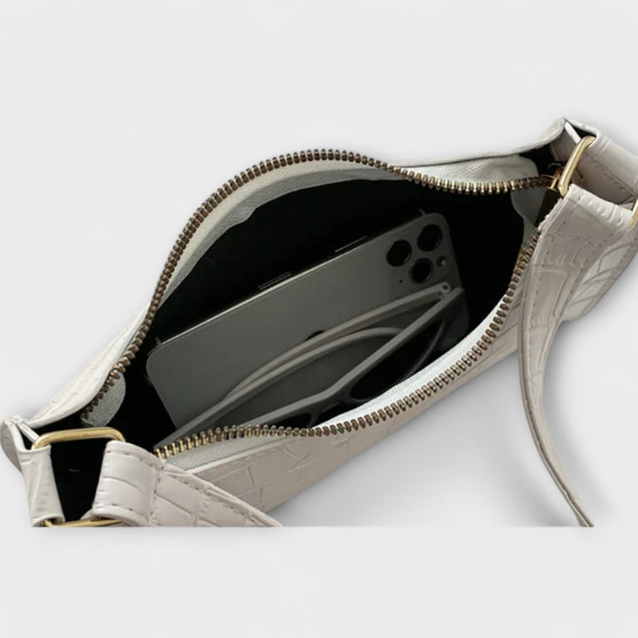 Walburga | Ledertasche mit glänzendem Finish