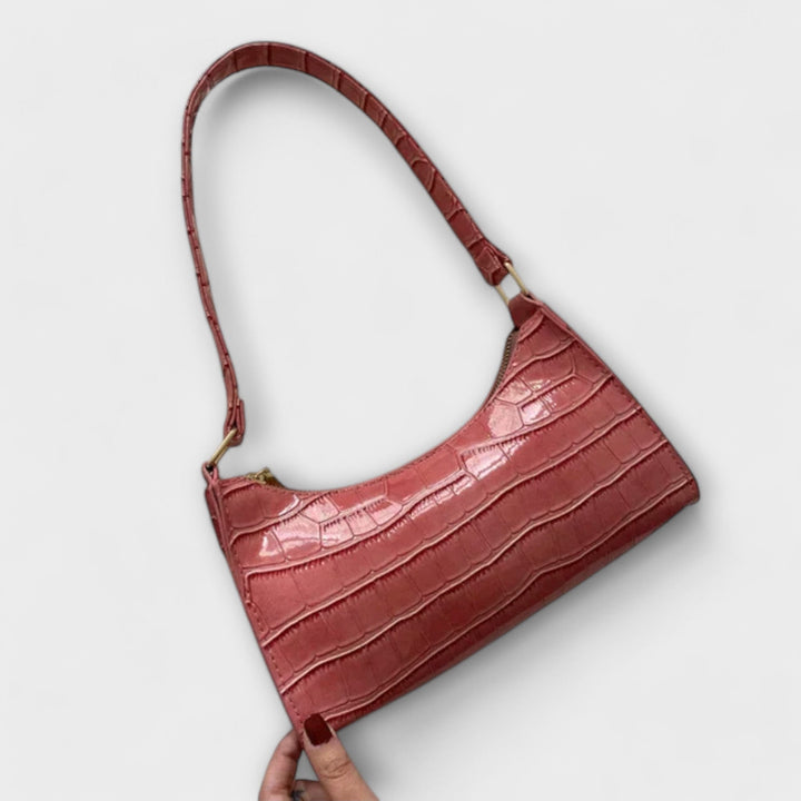 Walburga | Ledertasche mit glänzendem Finish
