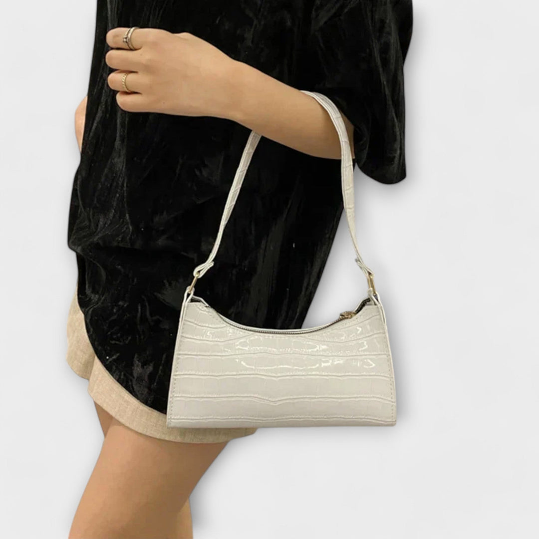 Walburga | Ledertasche mit glänzendem Finish