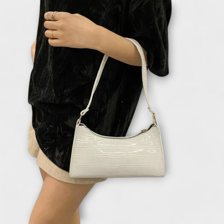 Walburga | Ledertasche mit glänzendem Finish