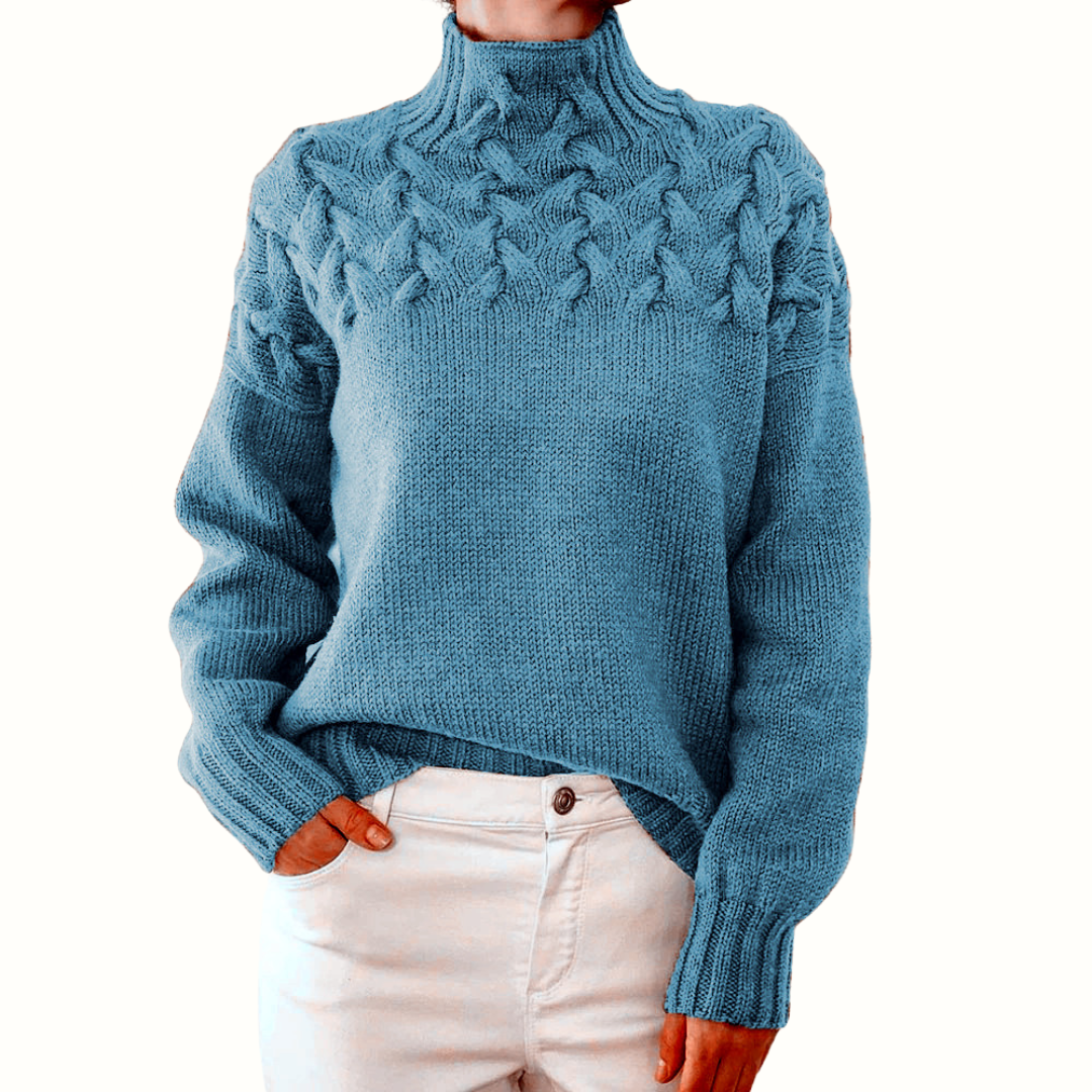 Leila | Warmer gestrickter Rollkragenpullover
