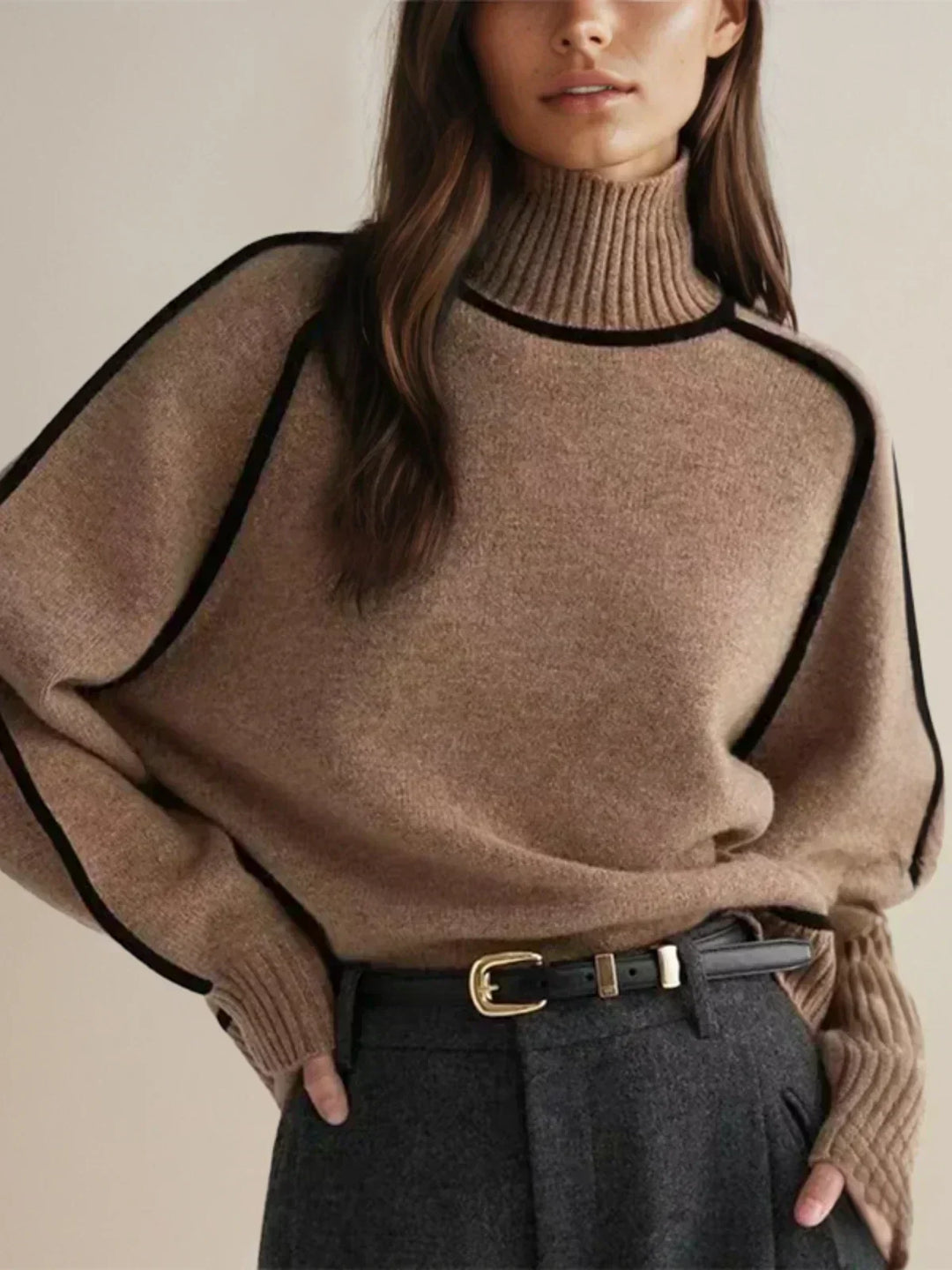 Karolina | Eleganter Rollkragenpullover