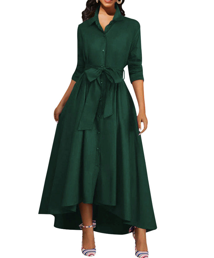 Annina | Geknöpftes Maxikleid perfekt für die Feiertage