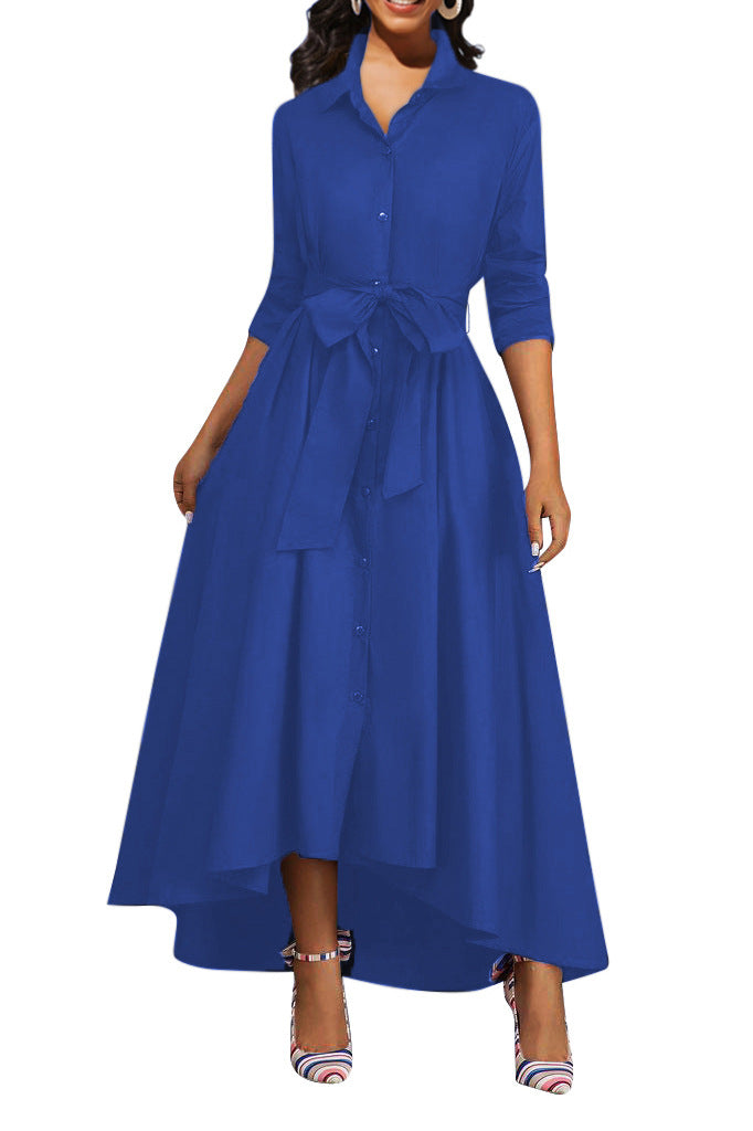 Annina | Geknöpftes Maxikleid perfekt für die Feiertage