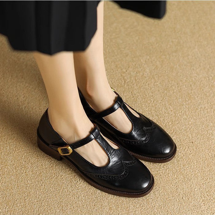 Aline | Mary-Jane-Schuhe mit T-Steg
