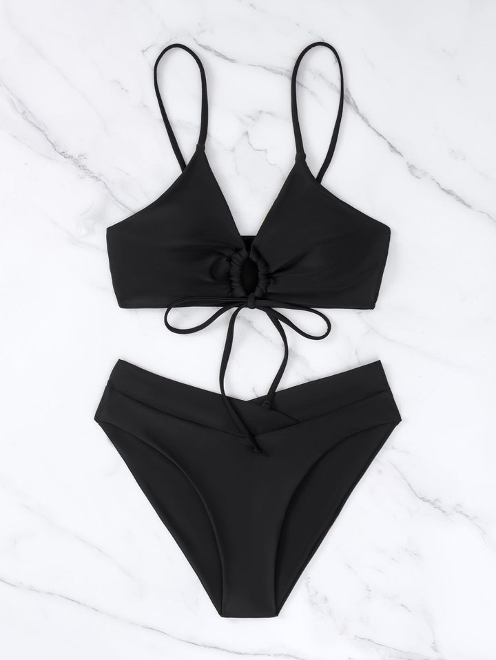 Marianne | Zweiteiliges Bikini-Set mit Frontknoten