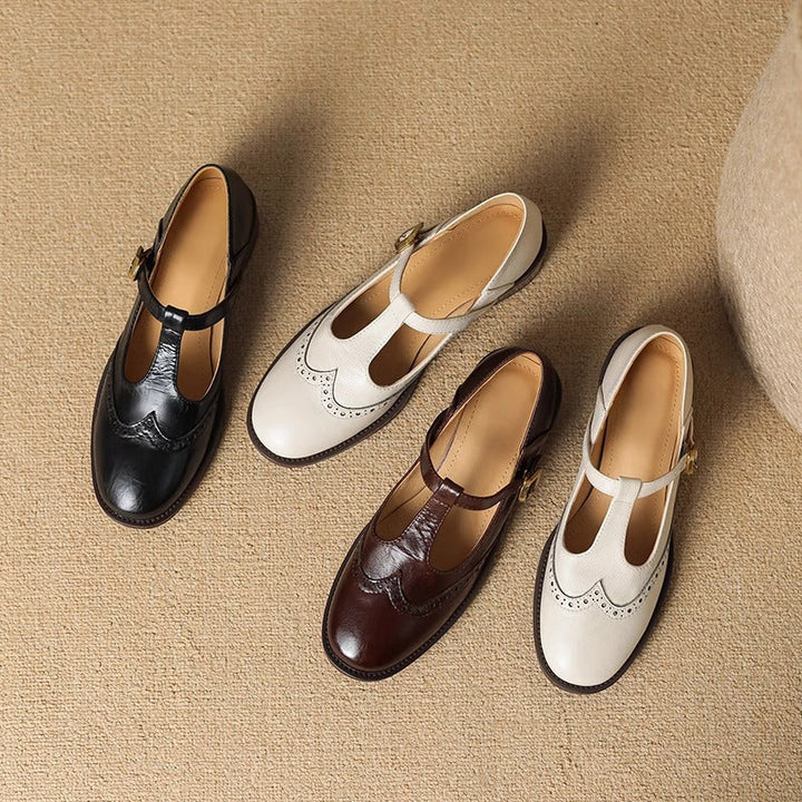 Aline | Mary-Jane-Schuhe mit T-Steg