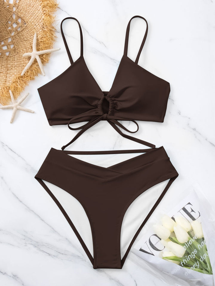 Marianne | Zweiteiliges Bikini-Set mit Frontknoten
