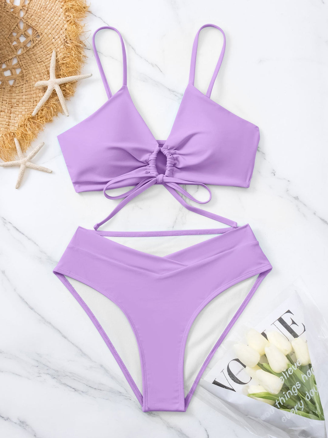 Marianne | Zweiteiliges Bikini-Set mit Frontknoten