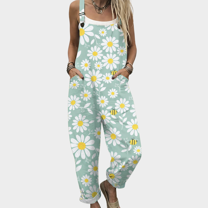 Gaudina | Latzhose mit frischen Margeriten