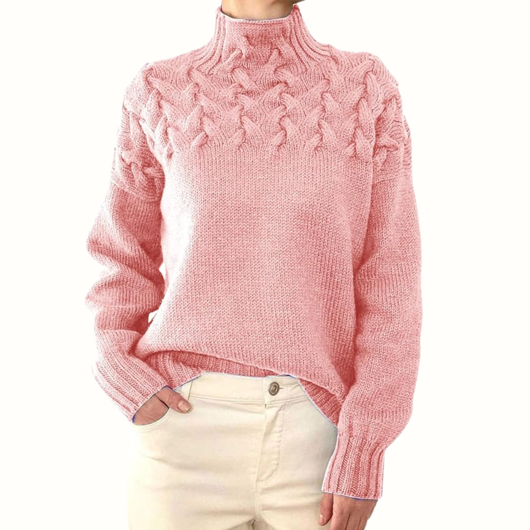Leila | Warmer gestrickter Rollkragenpullover