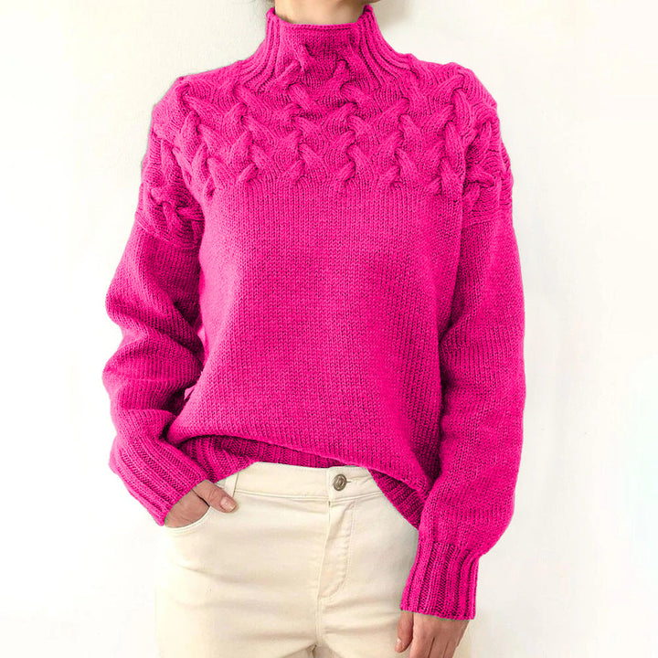 Leila | Warmer gestrickter Rollkragenpullover