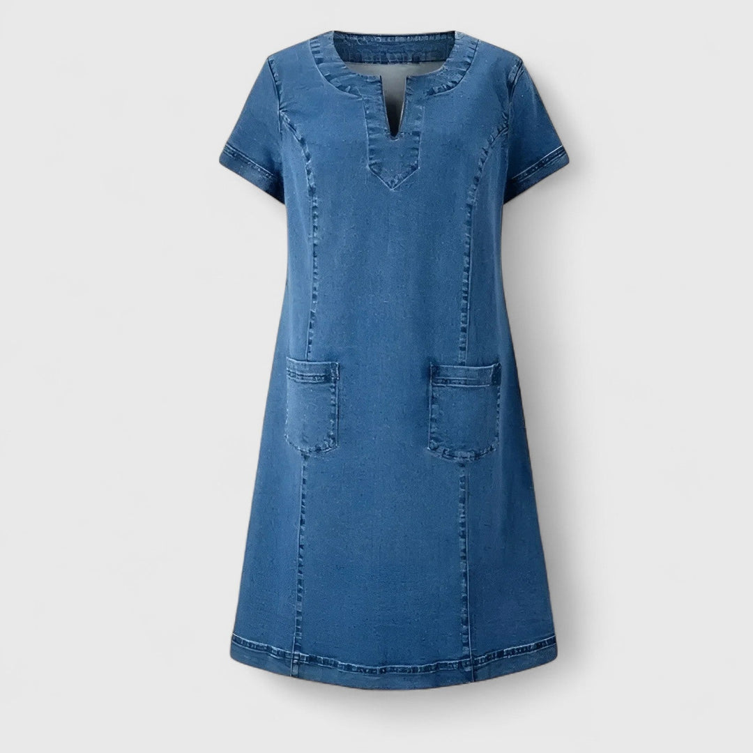 Renata | Elegantes Jeanskleid