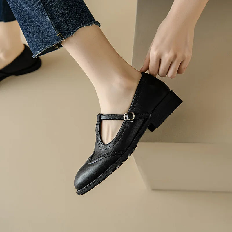 Alexandra | Elegante Mary Janes mit T-Steg