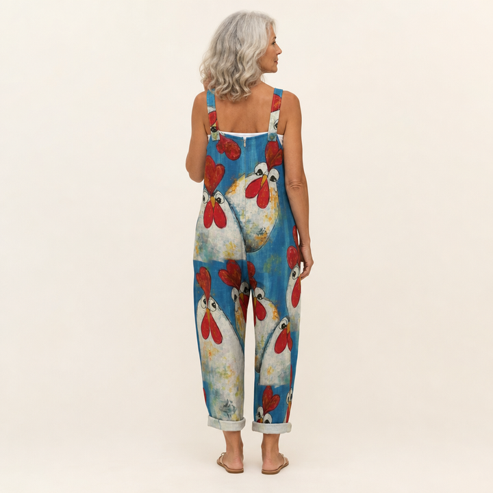 Konstanze | Mohnblumen-Print Boho lebendig