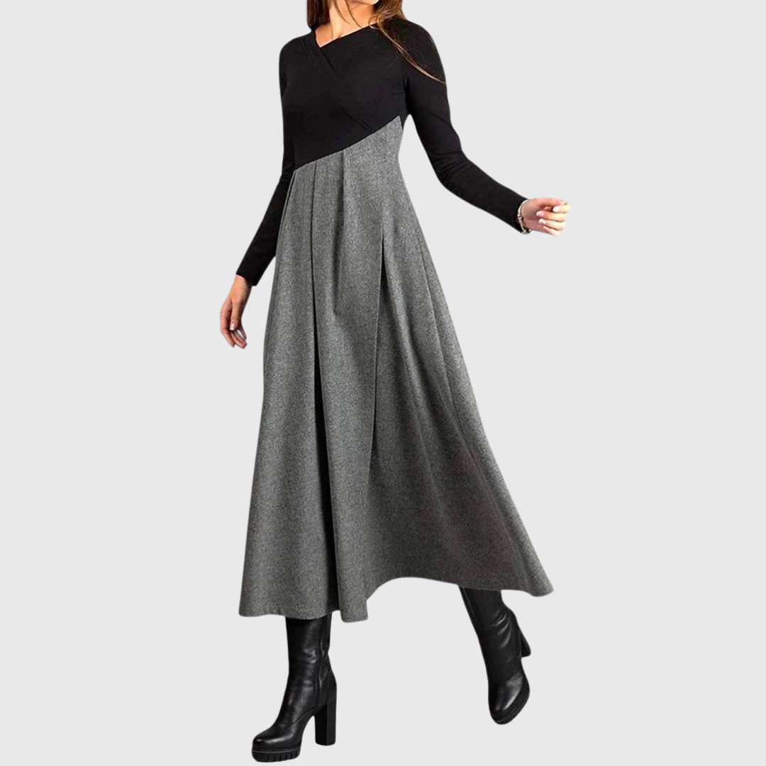Paloma | Elegantes Maxikleid mit langen Ärmeln