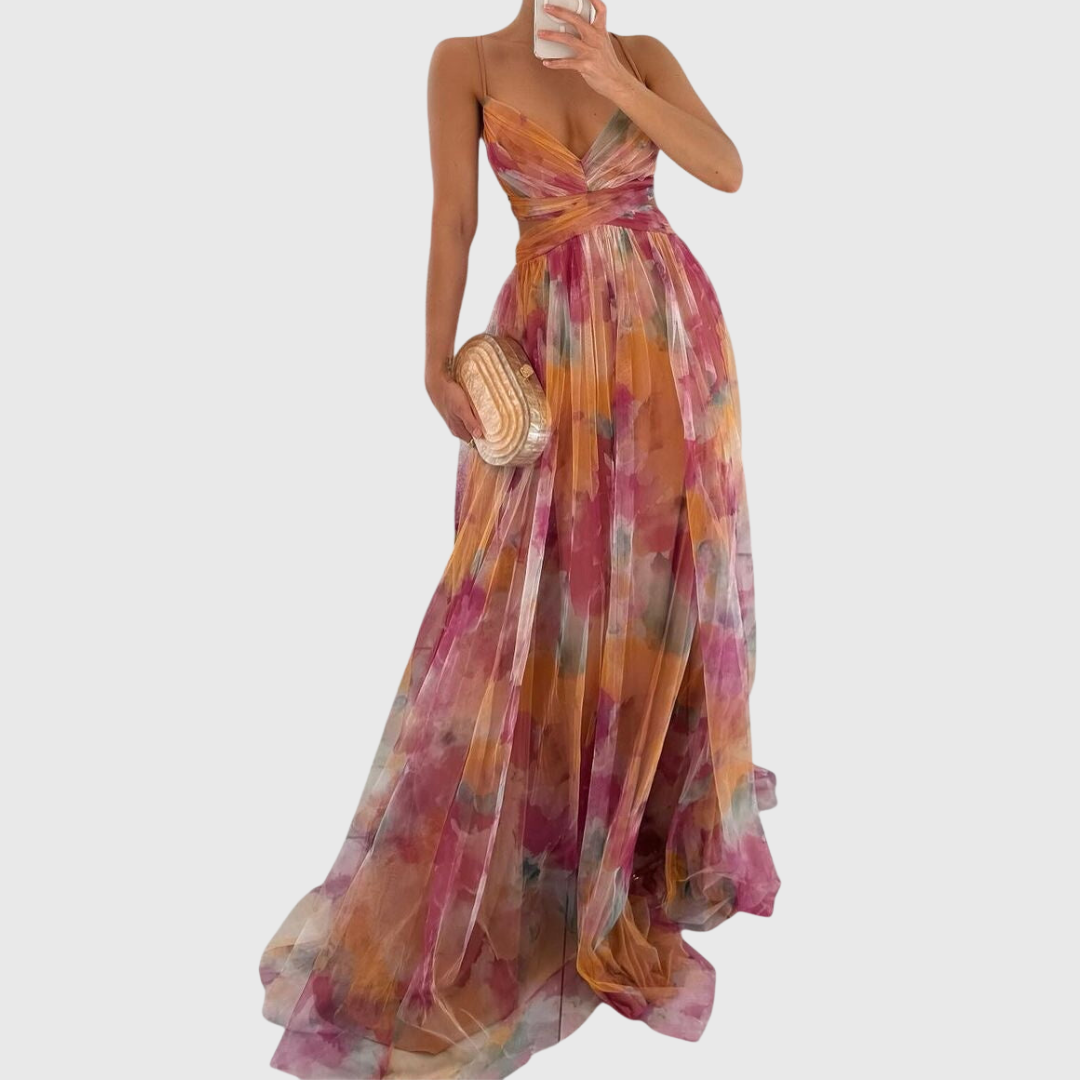 Sidonia | Geblümtes Maxikleid