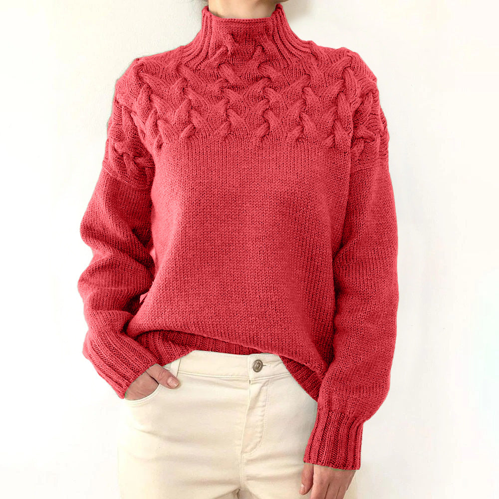 Leila | Warmer gestrickter Rollkragenpullover