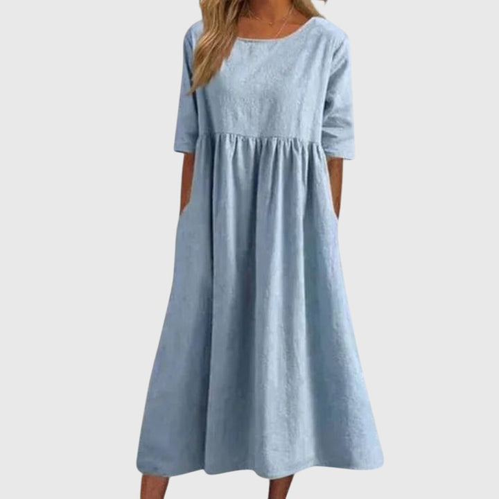 Bernadette | Elegantes Kleid mit kurzen Ärmeln