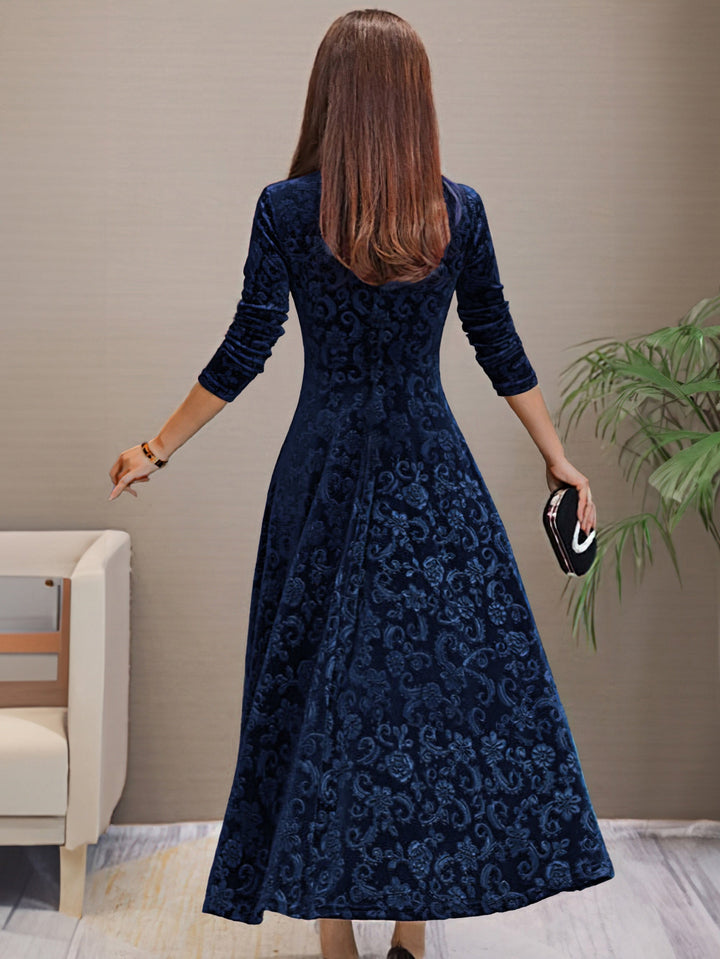 Cécile | Elegantes Samtkleid für die Feiertage