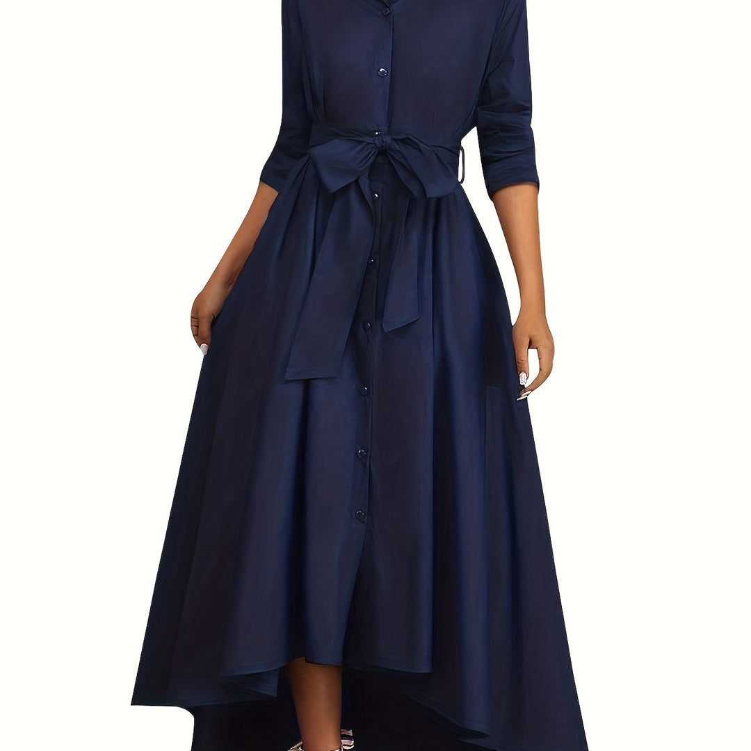 Annina | Geknöpftes Maxikleid perfekt für die Feiertage