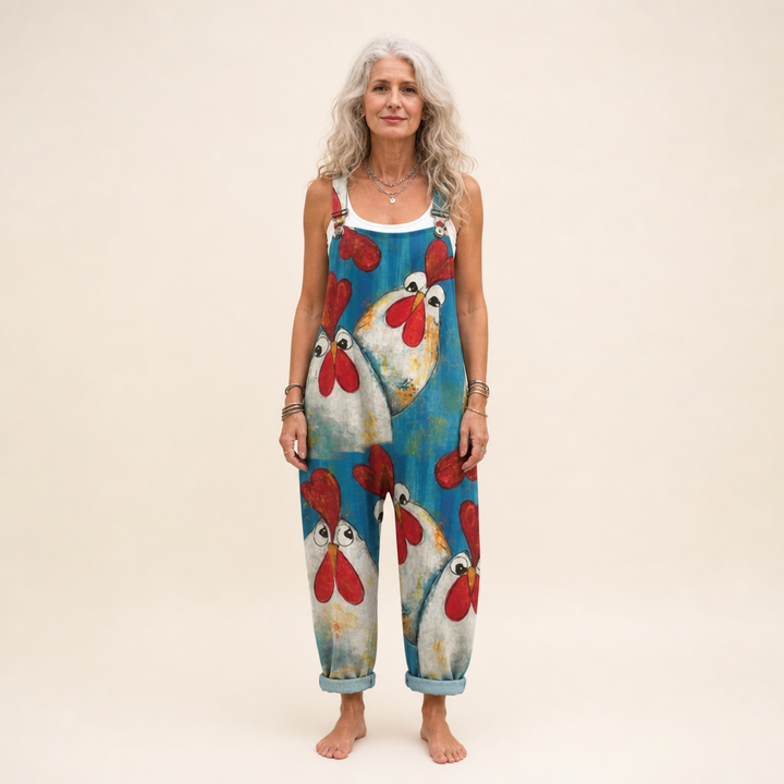 Konstanze | Mohnblumen-Print Boho lebendig