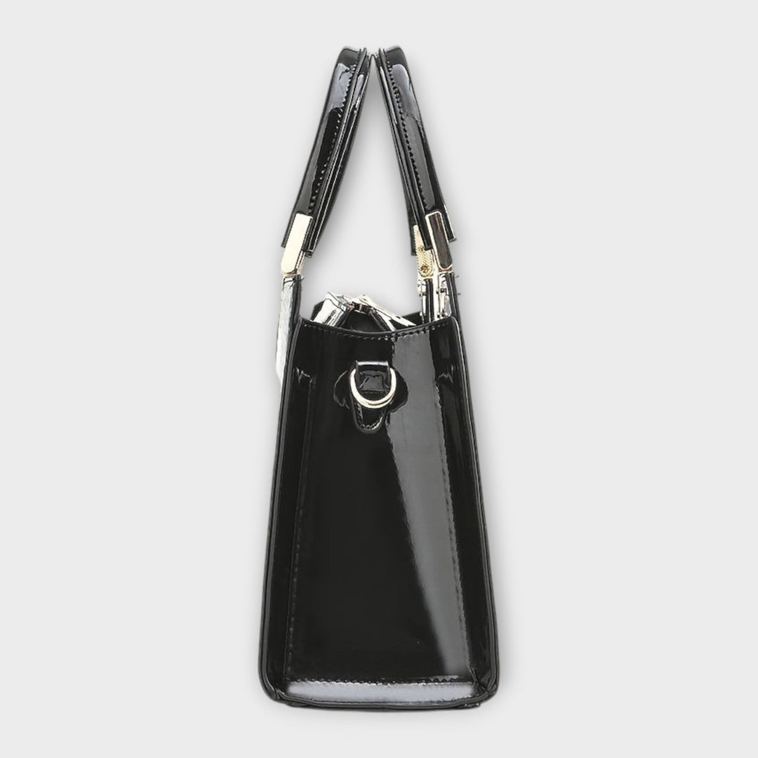 Nelly | Handtasche aus glänzendem Krokoleder