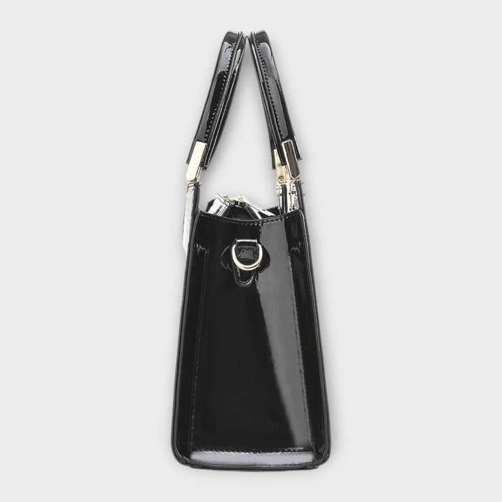 Nelly | Handtasche aus glänzendem Krokoleder