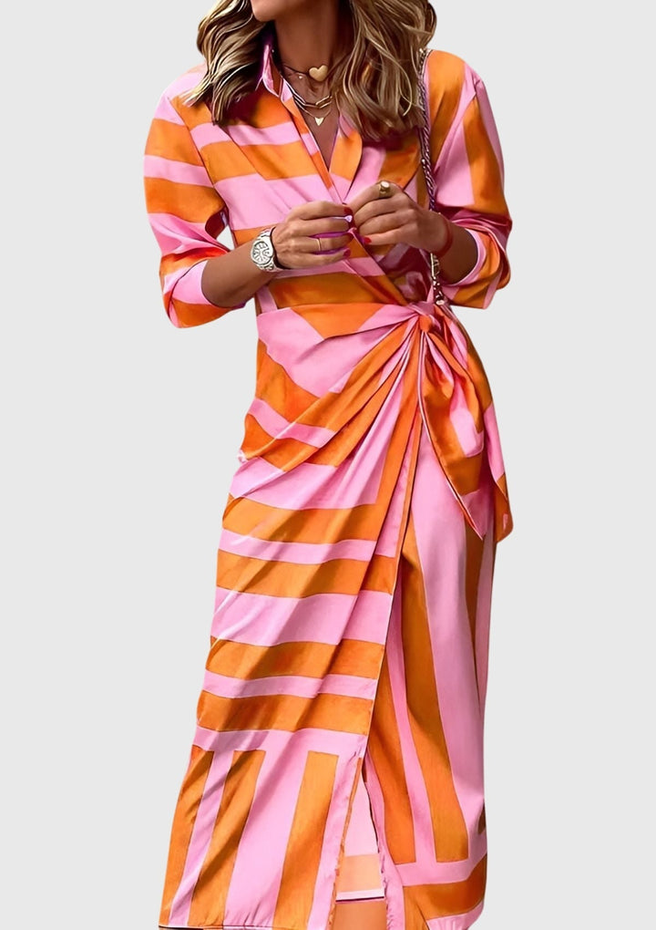 Elodie | Elegantes Wickelkleid mit Print