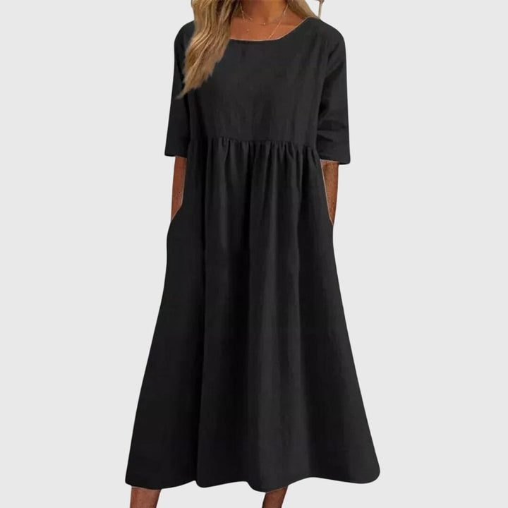 Bernadette | Elegantes Kleid mit kurzen Ärmeln