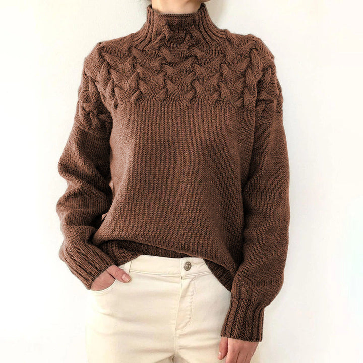 Leila | Warmer gestrickter Rollkragenpullover