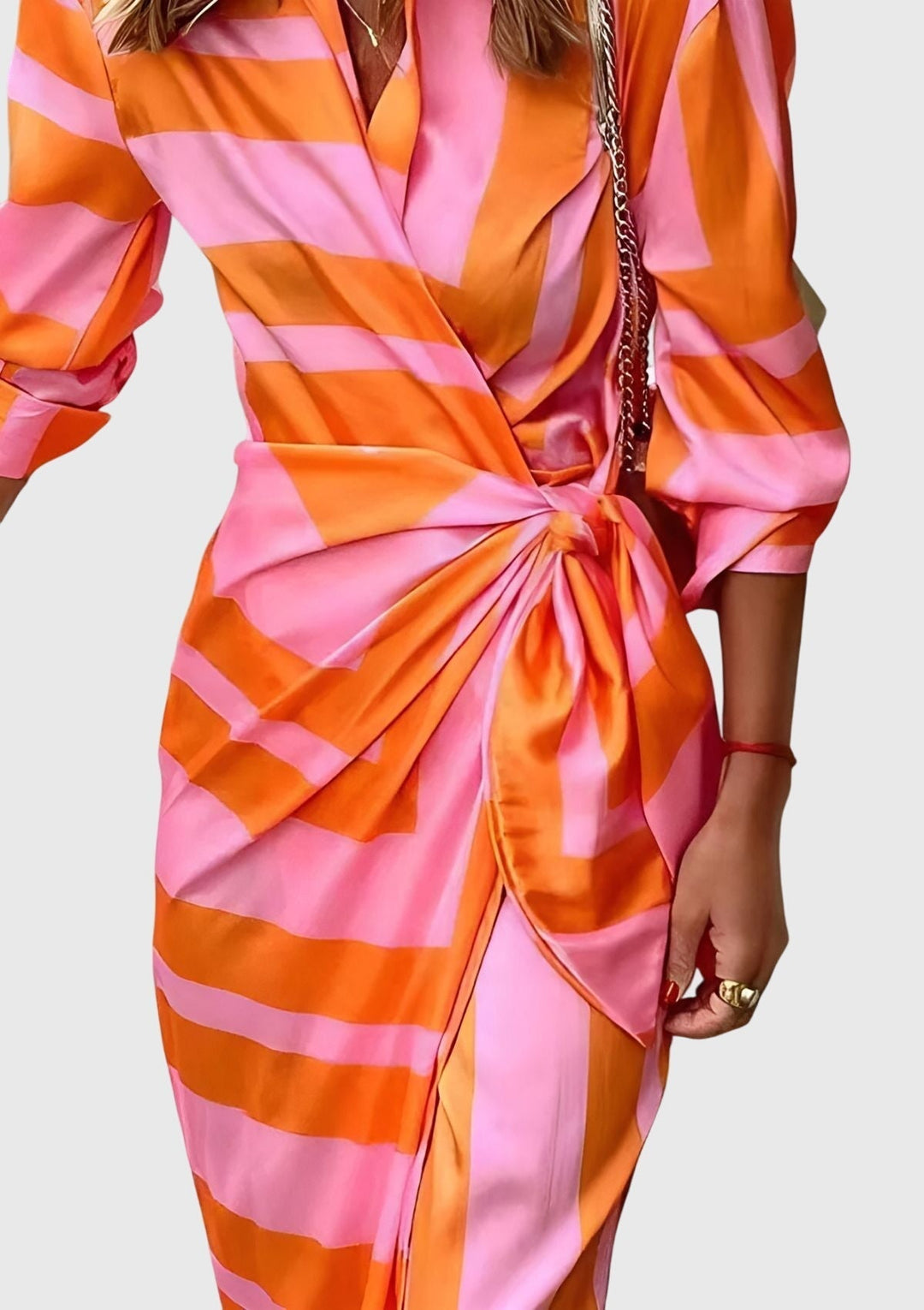 Elodie | Elegantes Wickelkleid mit Print