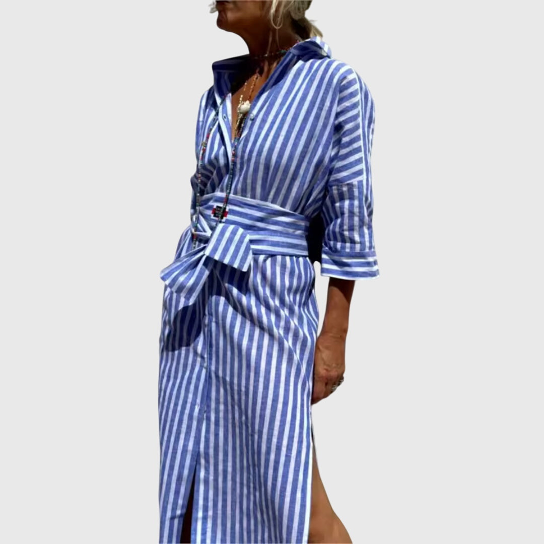 Engelberta | Klassisches gestreiftes Kleid