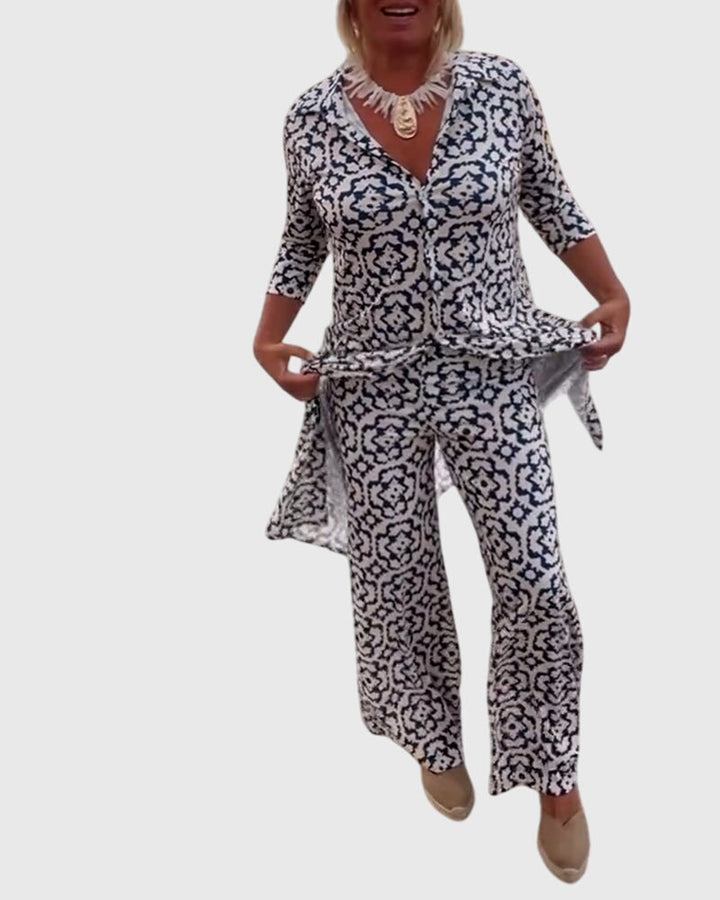 Delphine | Elegantes zweiteiliges Vintage-Set