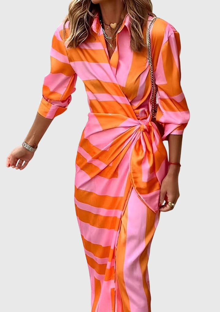 Elodie | Elegantes Wickelkleid mit Print