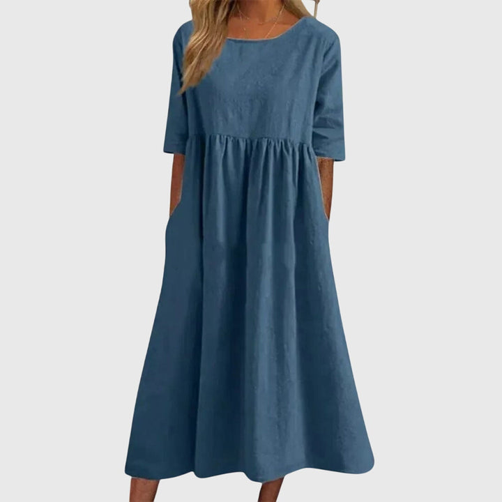 Bernadette | Elegantes Kleid mit kurzen Ärmeln